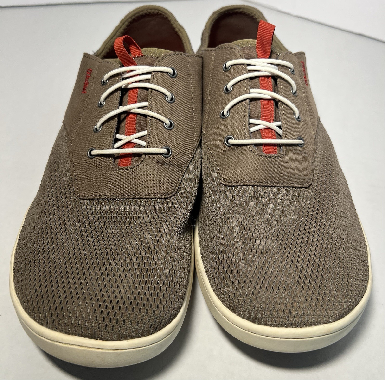 Olukai Mens Nohea Moku Brown 10283-RK13 Slip On Sneakers Shoes Casual Size M11
