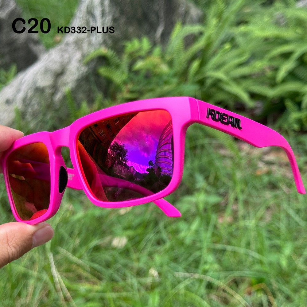 KDEAM Unisex Oversize Polarized Square Sunglasses Outdoor Driving Sport Glasses