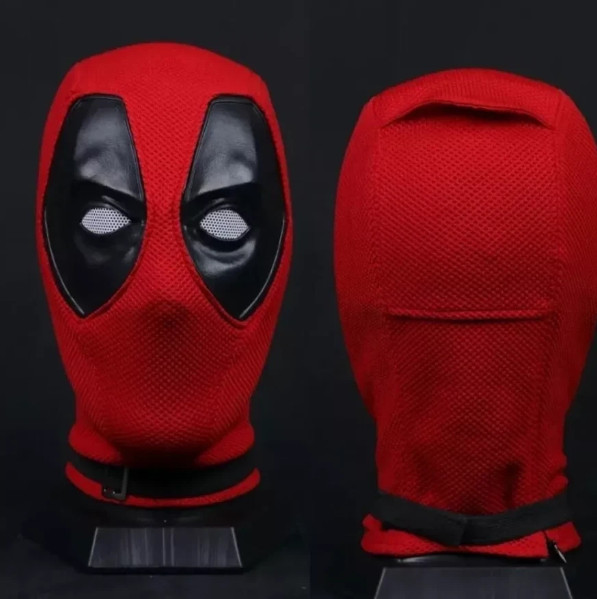 Cosplay Deadpool Full Face Mask Perspective Breathable Knit Helmet