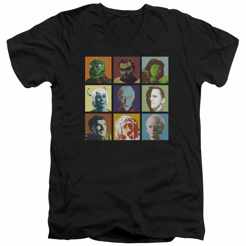 Star Trek Alien Squares Licensed Adult T-Shirt