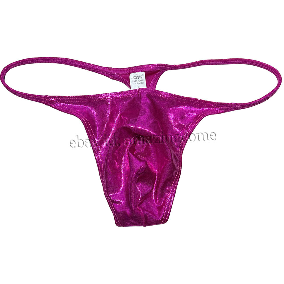 Men Gloss G-string Thong Underwear Classics Pouch T-back Elastic Sex Swim Tangas
