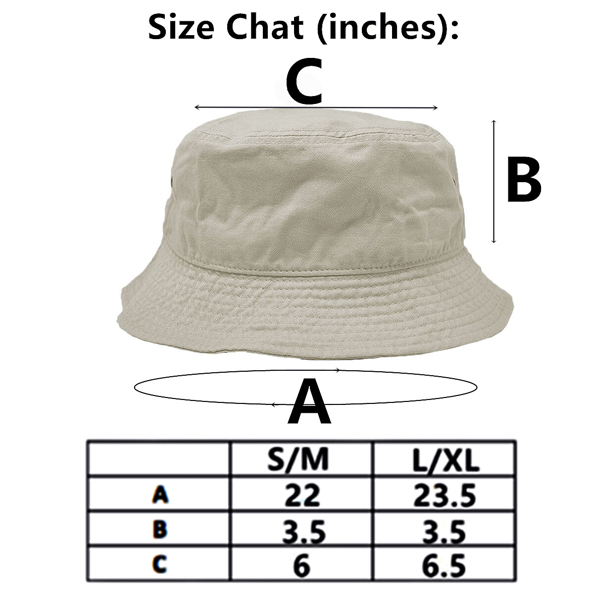 Mens Womens Bucket Hat 100% Cotton Fishing Sun Safari Camping Beach Outdoor Hats