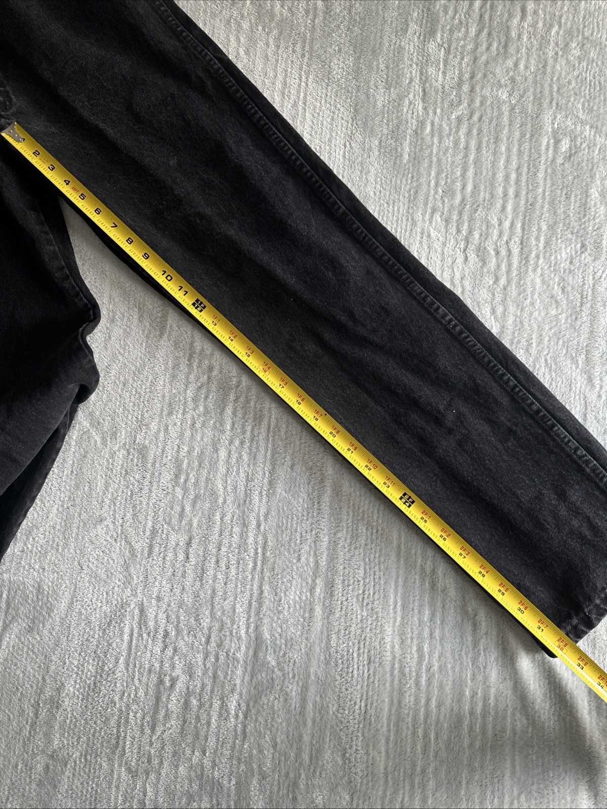 Rustler Men’s and Big Men’s Relaxed Fit Jeans Black, 35 X 34