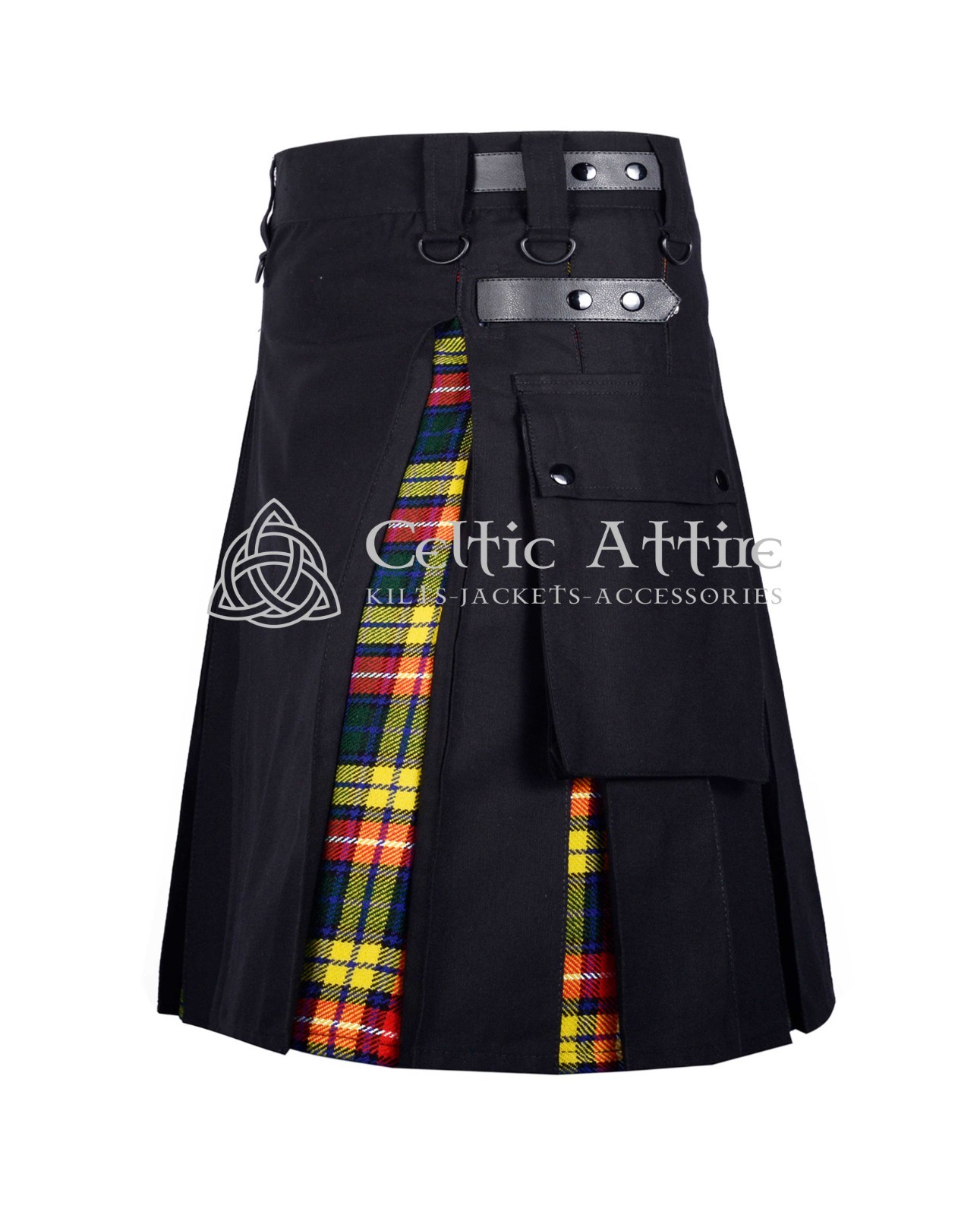 Clan Buchanan Tartan Kilt – 8 Yard, Utility, Hybrid Kilts by Celtic Attire
