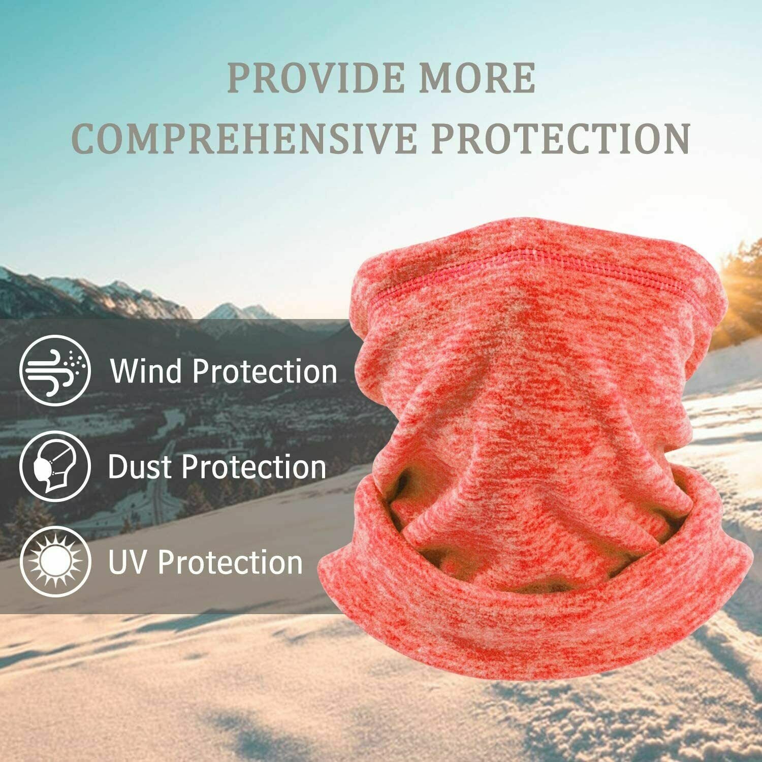 Winter Neck Warm Gaiter Ski Fleece Mask Windproof Face Cover Scarf for Snowboard