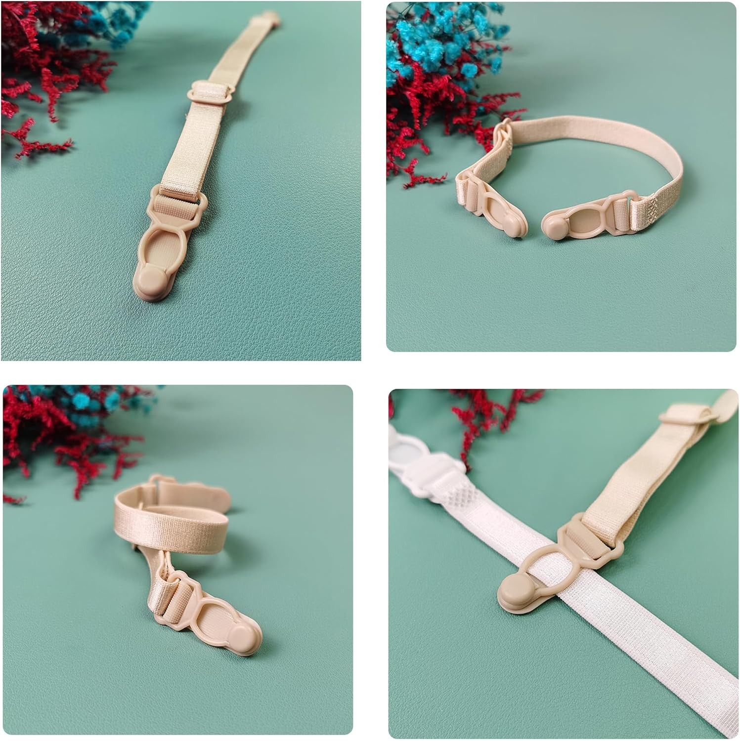 Women’s Bra Strap Clips Non-Slip Bra Strap Holder, 3 Pieces