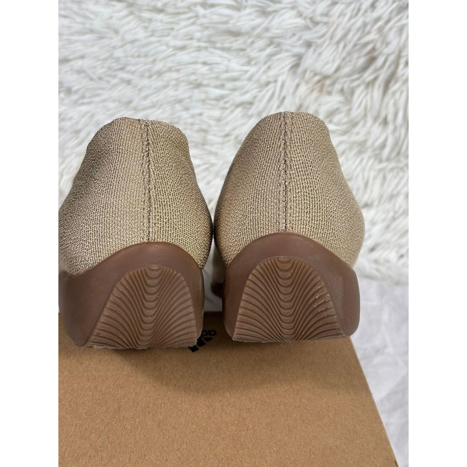 Theresia M. Shoes Womens Size 6 Beige Capri Slip On Wedge Comfort Square Toe