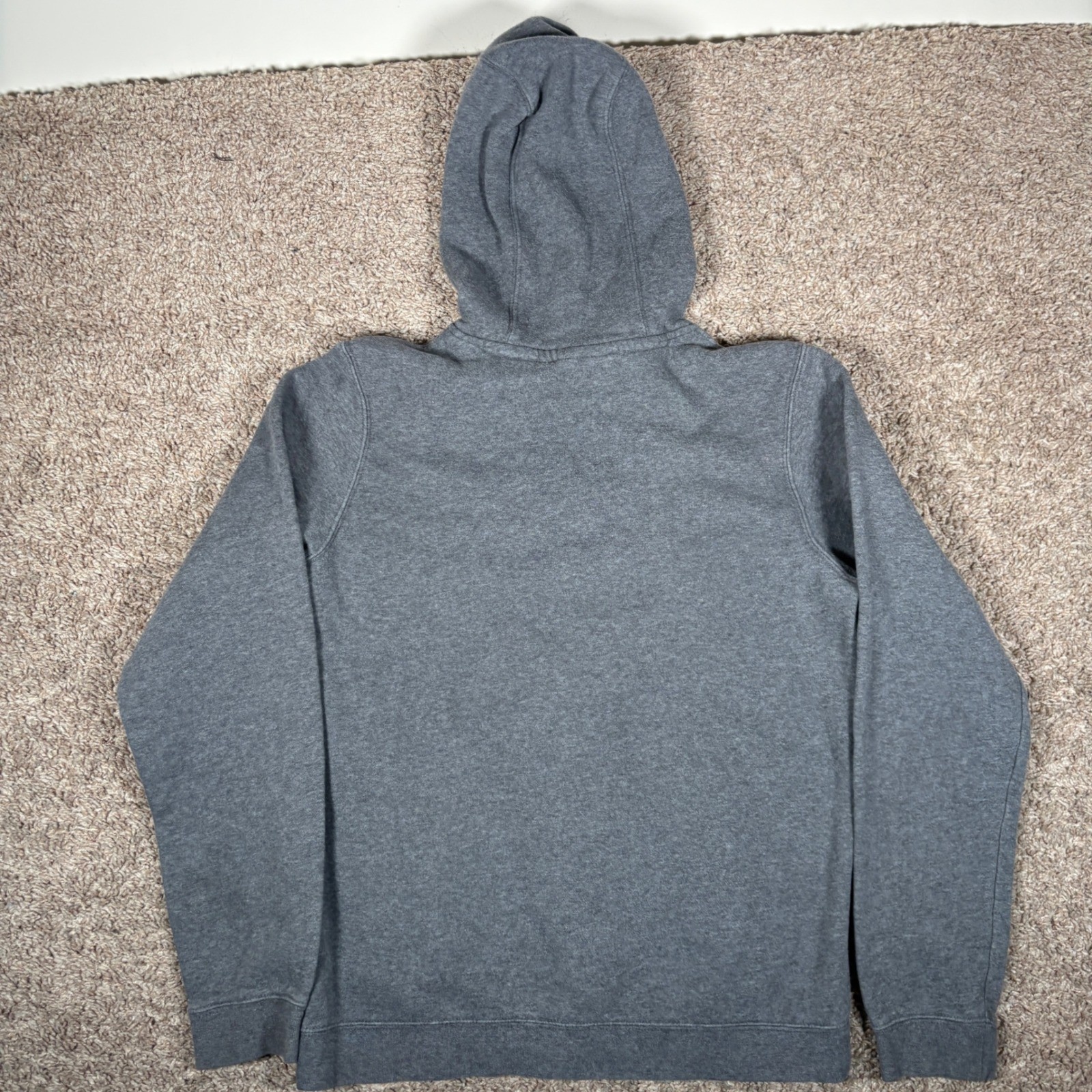 Nike Mens Charcoal Grey Orange Box Logo Pullover Hoodie Small 928719-071