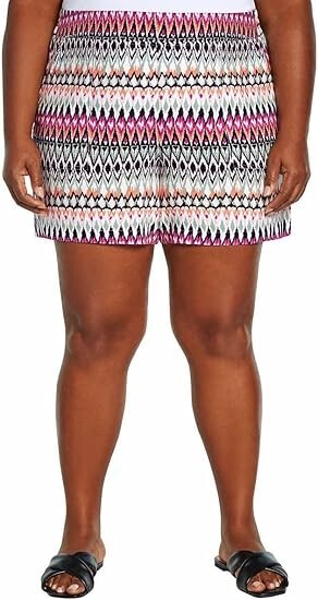 Wildfox Womens Lightweight Relaxed Fit Pull-On Shorts Multicolor Pockets