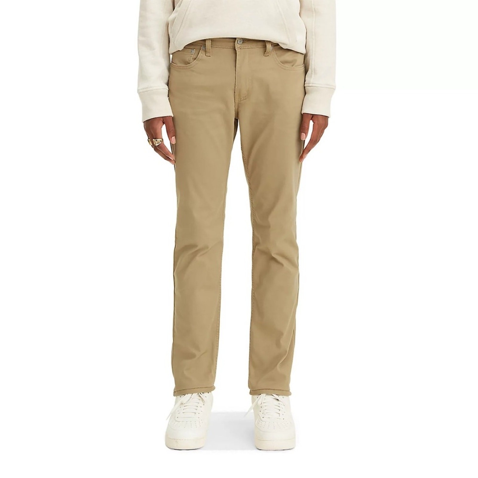 Levi’s 511 Slim All Seasons Tech Pants Tan Straight-Leg Stretch 28×30 Pockets