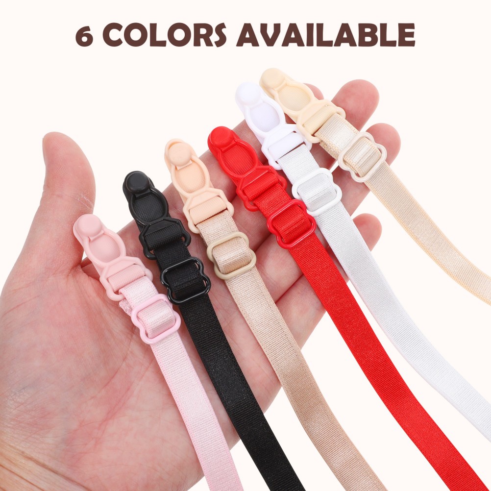 6 Pcs/Set Anti-slip Buckle Bra Shoulder Strap Clip Holders