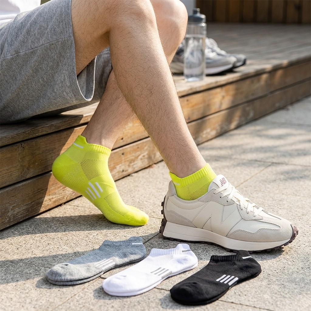 5Pack Breathable Low Cut Sports Ankle Socks Thin Anti-Sweat Short Socks Set