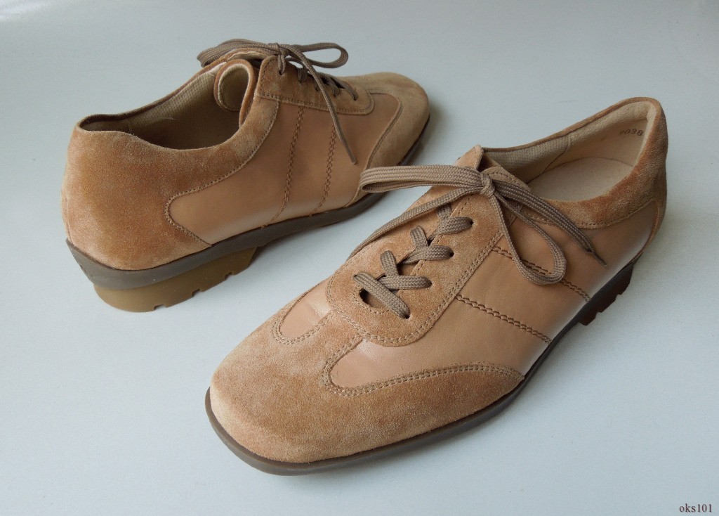 THERESIA M. Graham tan leather shoes 8.5 ‘Janet’ ALOE VERA Made in Germany $275
