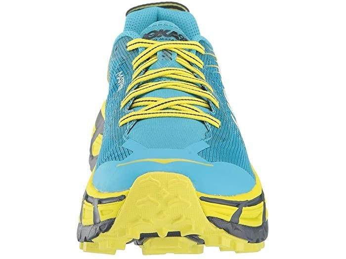 New Women’s Hoka One One EVO Mafate 2 Trail Hiking Shoes Size 6-10 Blue/Yellow