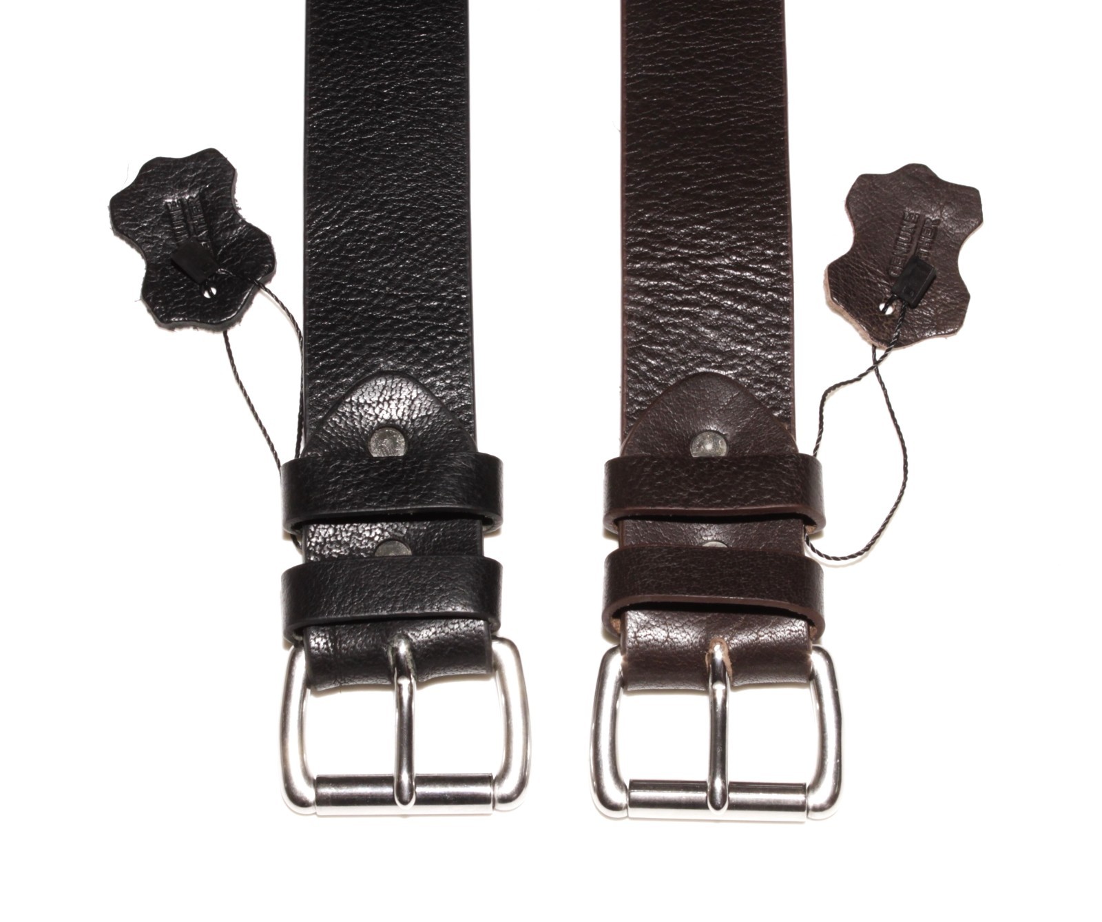 Men’s Genuine Buffalo Leather Belts Jeans Dress Work 1.5″ Made in USA By Amish