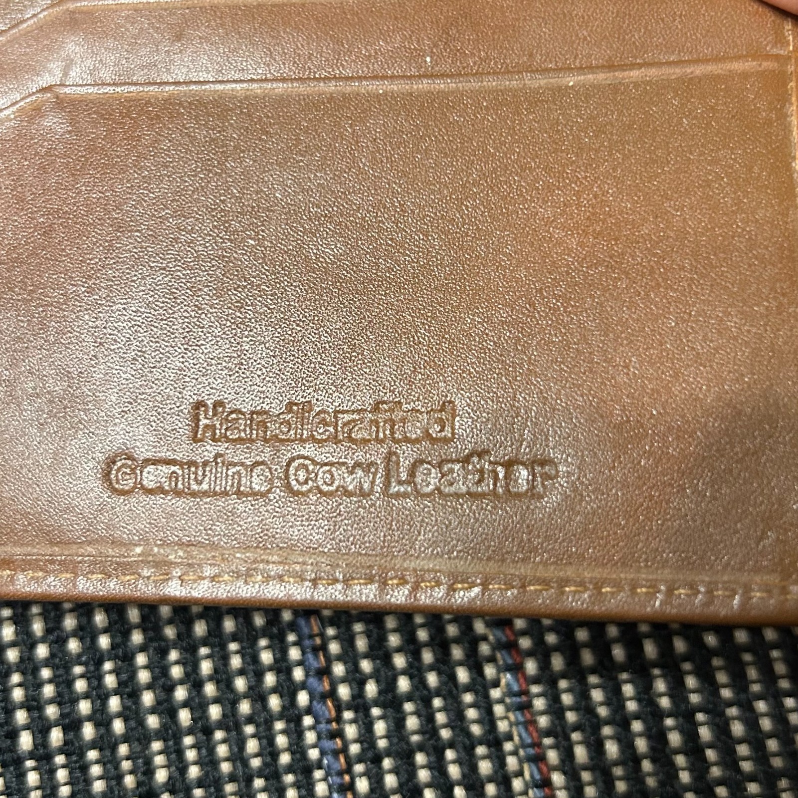Genuine Brown Leather American Standard Credit Card Holder Case BiFold Wallet