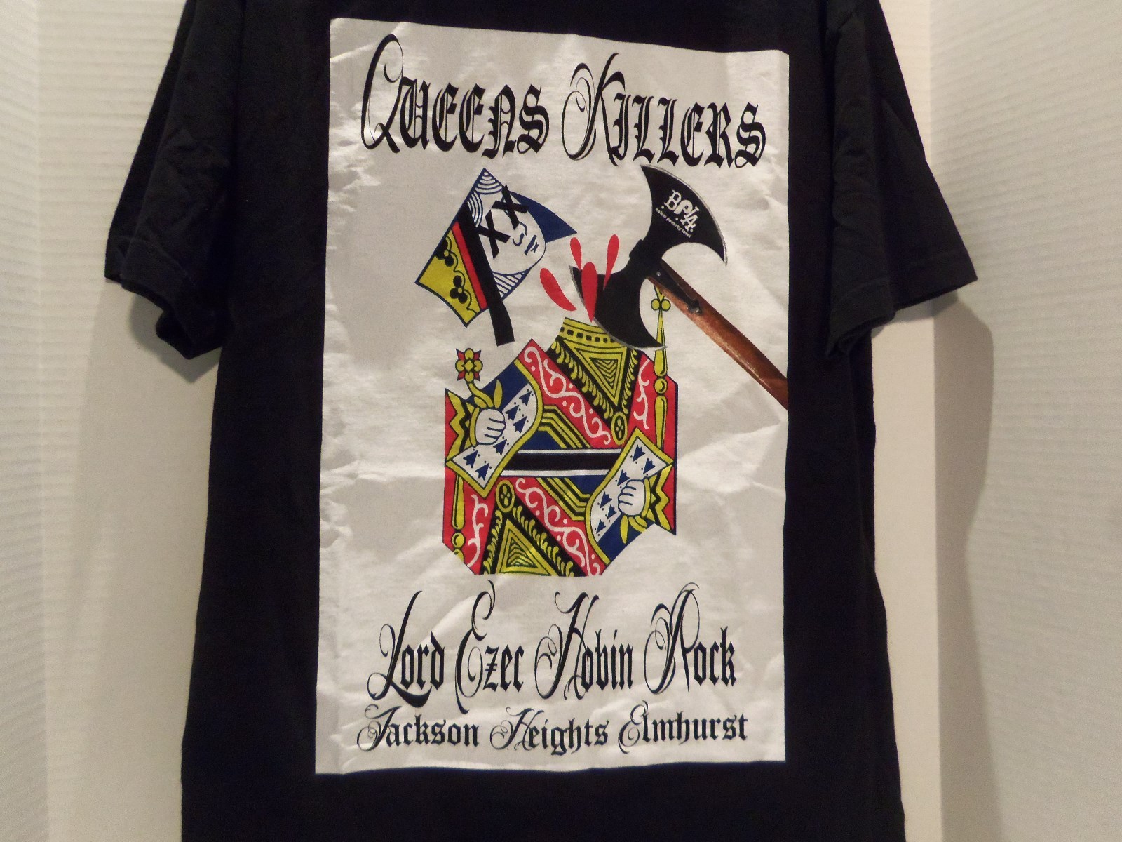 BELOW POVERTY LEVEL (QUEENS KILLERS) JACKSON HEIGHTS N.Y. T-SHIRT(L)RAP-HIP HOP