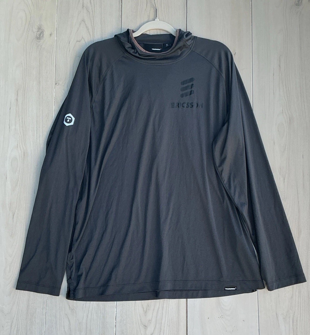 Truewerk B1 Sun Hoodie Mens XL Gray Lightweight Moisture Wicking Pullover