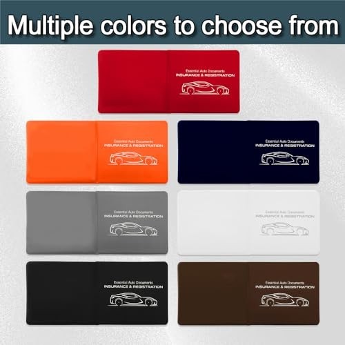 2PCS Car Registration and Insurance Card Holder, 10.6”×4.8” Essential Auto