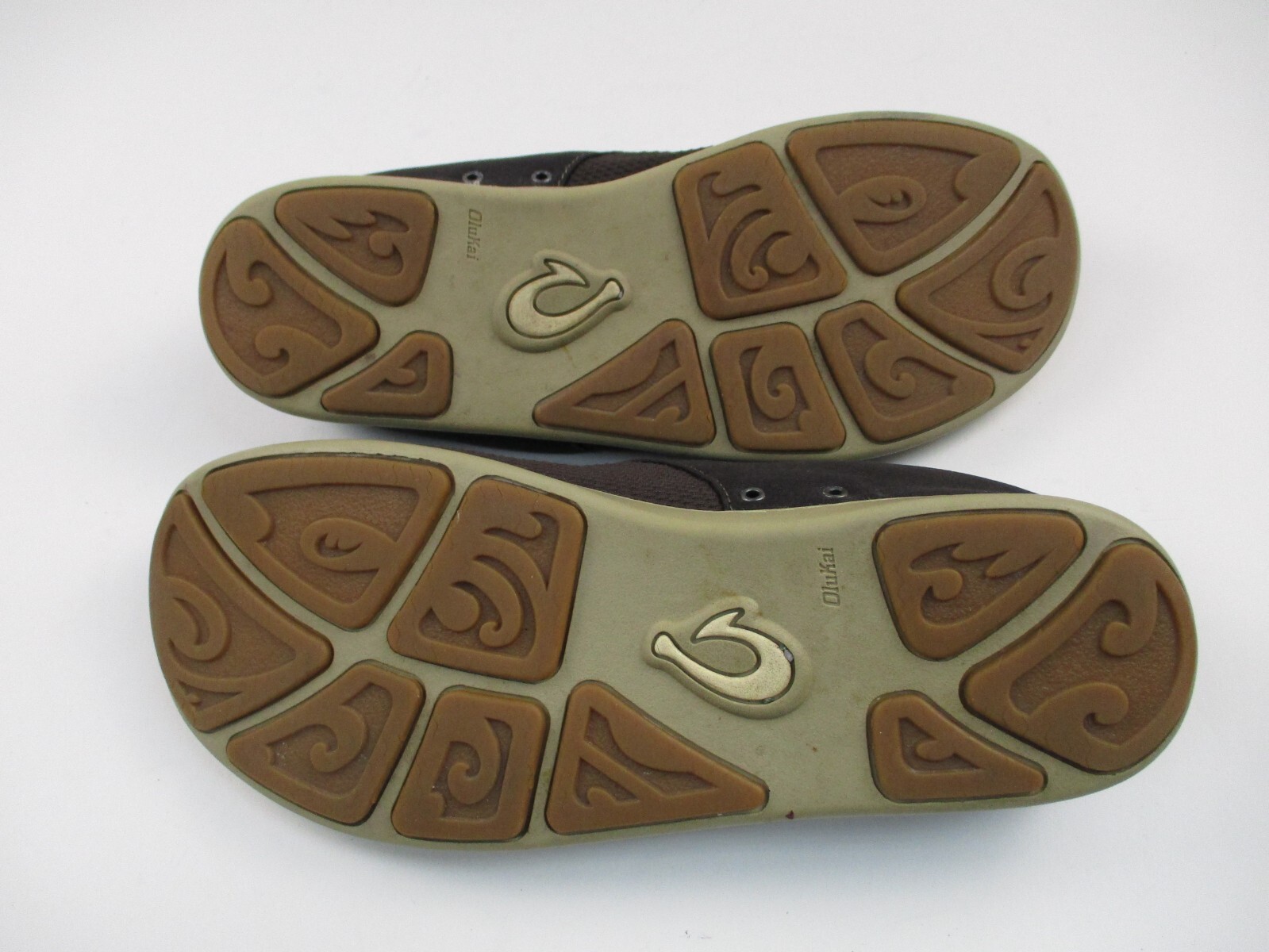 OluKai Men’s Nohea Moku Boat Shoes Mens 11 Brown Low Top Lace Up