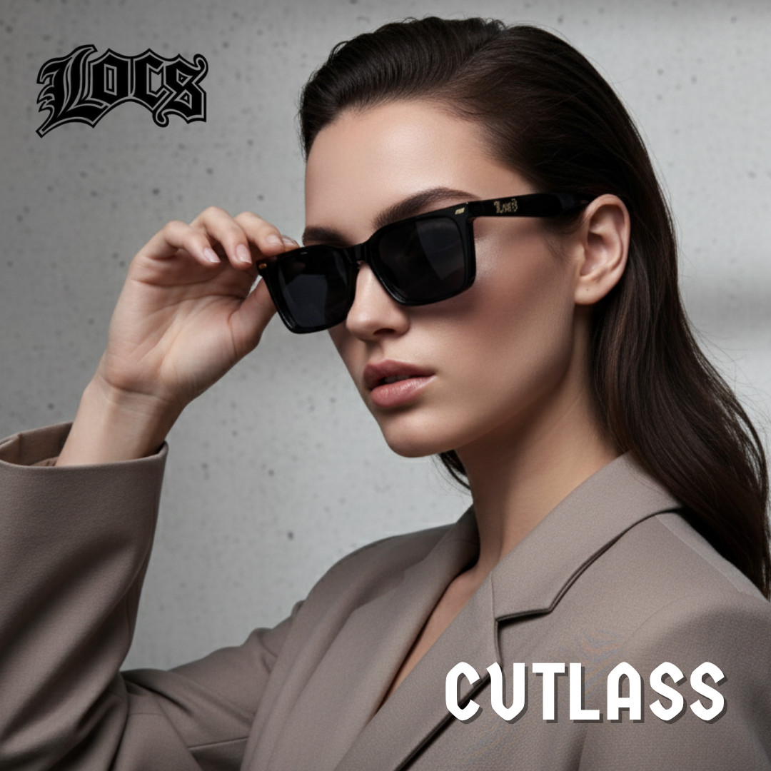 LOCS Super Dark Street Shades Modern Gangster Sunglasses Vintage Square