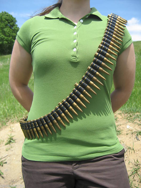 Plastic Toy Fake Ammo Bullet Belt Bandolier Military Army Soldier Costume Prop
