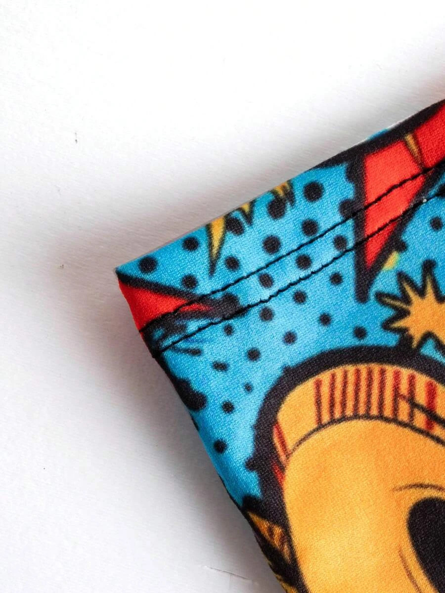 10 Pcs/Pack Men’s Thin Printed Graffiti Pattern Boxer Brief