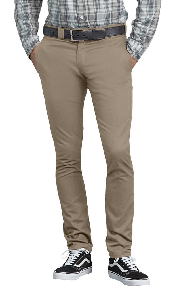 Dickies Men’s WP801 Flex Skinny Fit Straight Leg Twill Work Uniform Pants