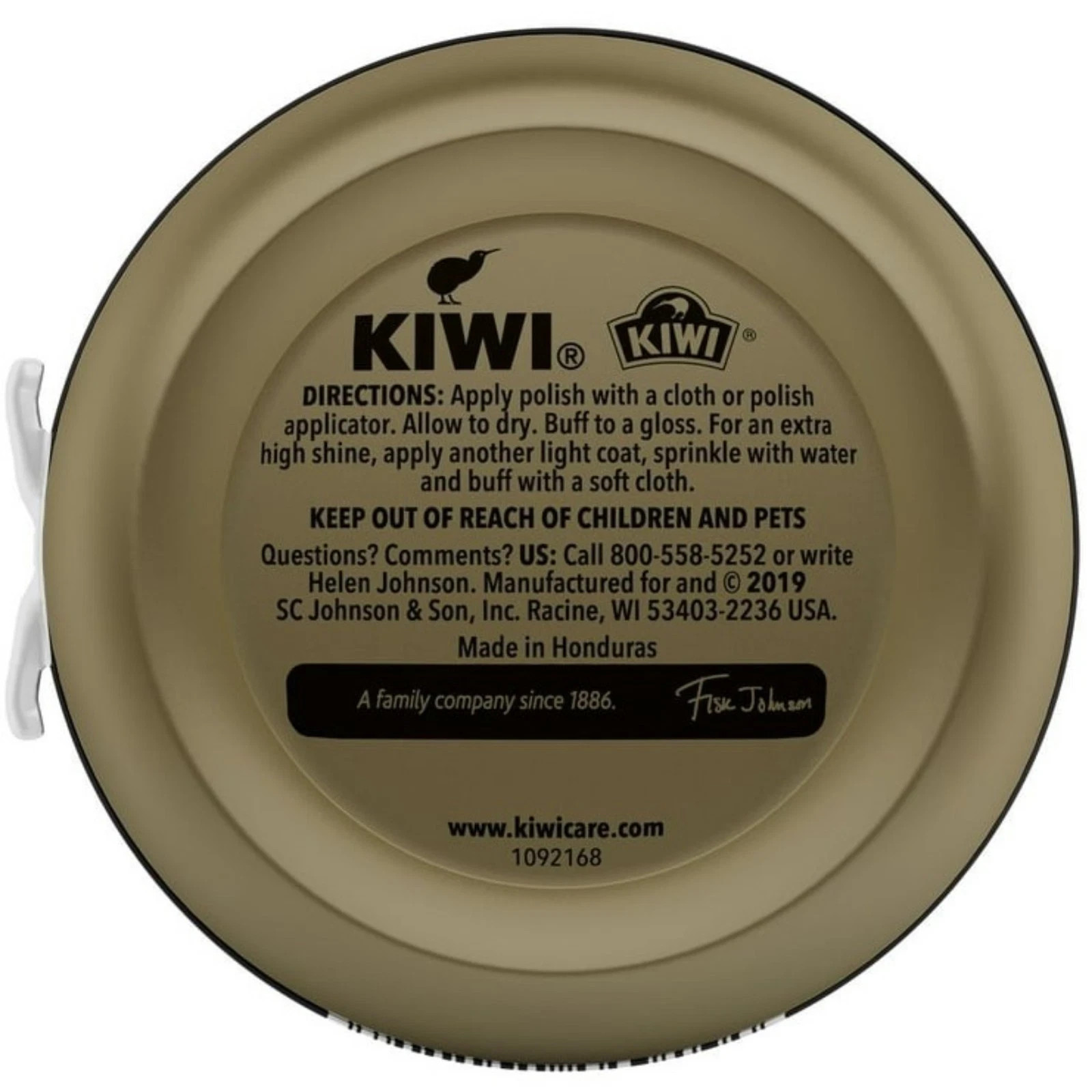 Kiwi Black Shoe Polish Leather Care 2 Tins 32g 1.13oz Shines Renews & Protects