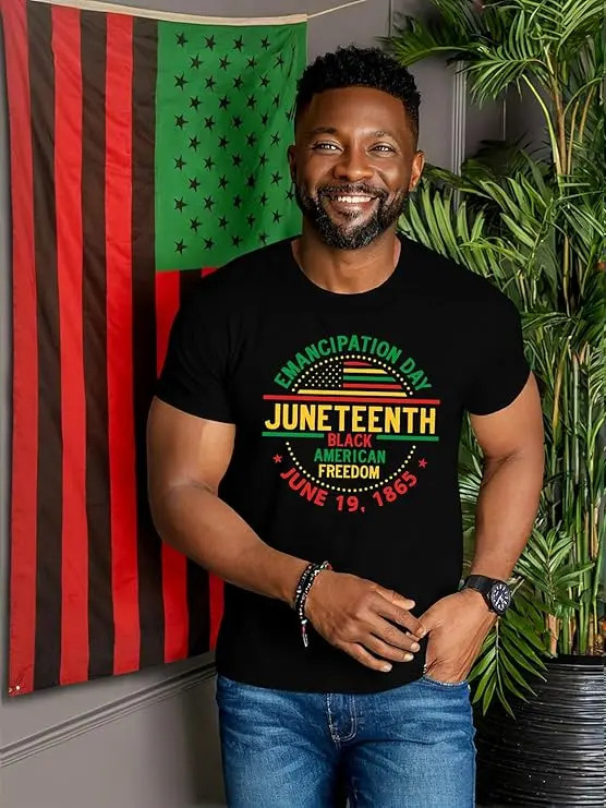 Juneteenth Shirt for Men 1865 Celebrate African American Freedom Tshirts