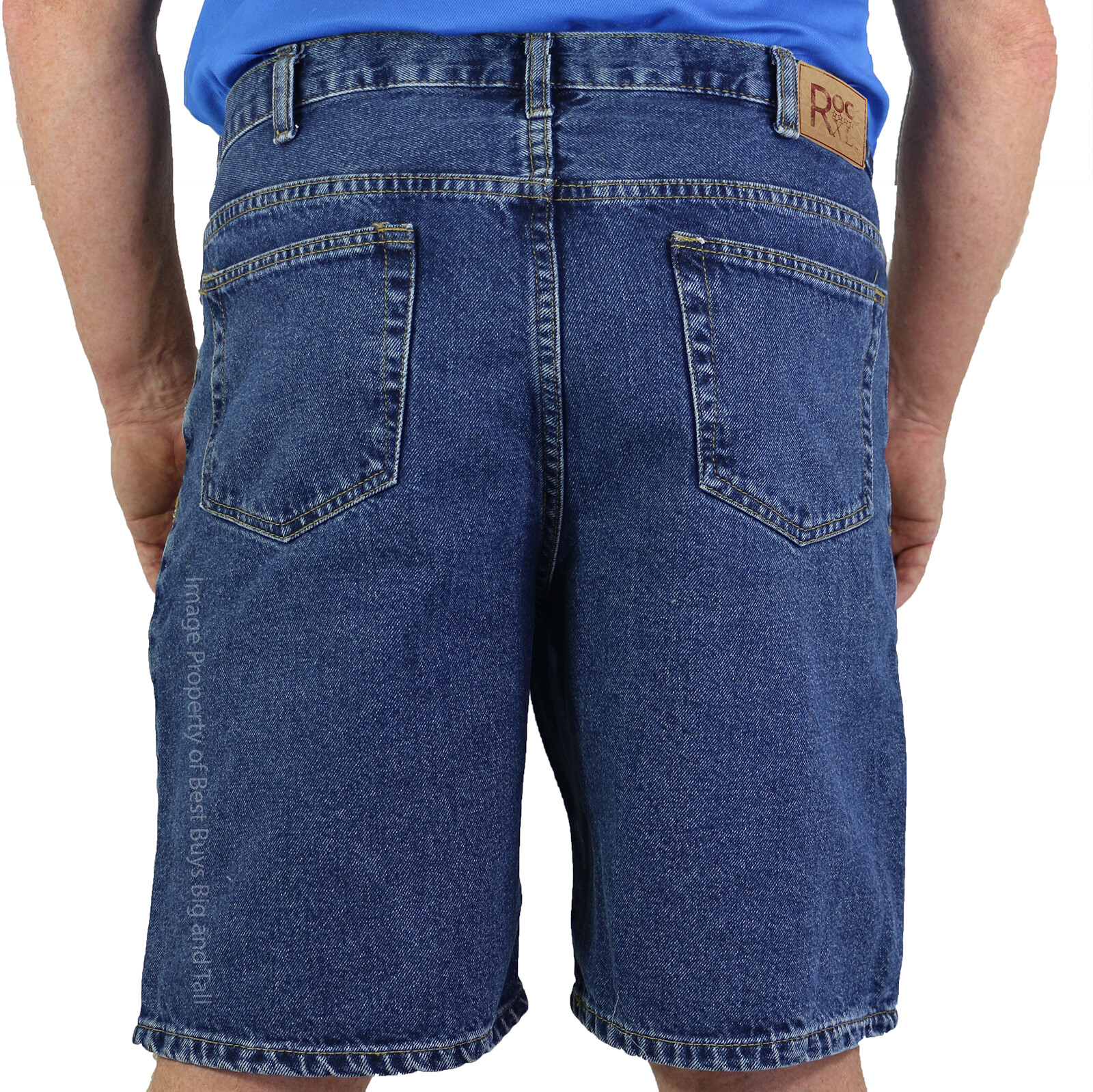 Big & Tall Men’s Sizes 42 – 66 Denim Shorts 5-Pocket by ROCXL