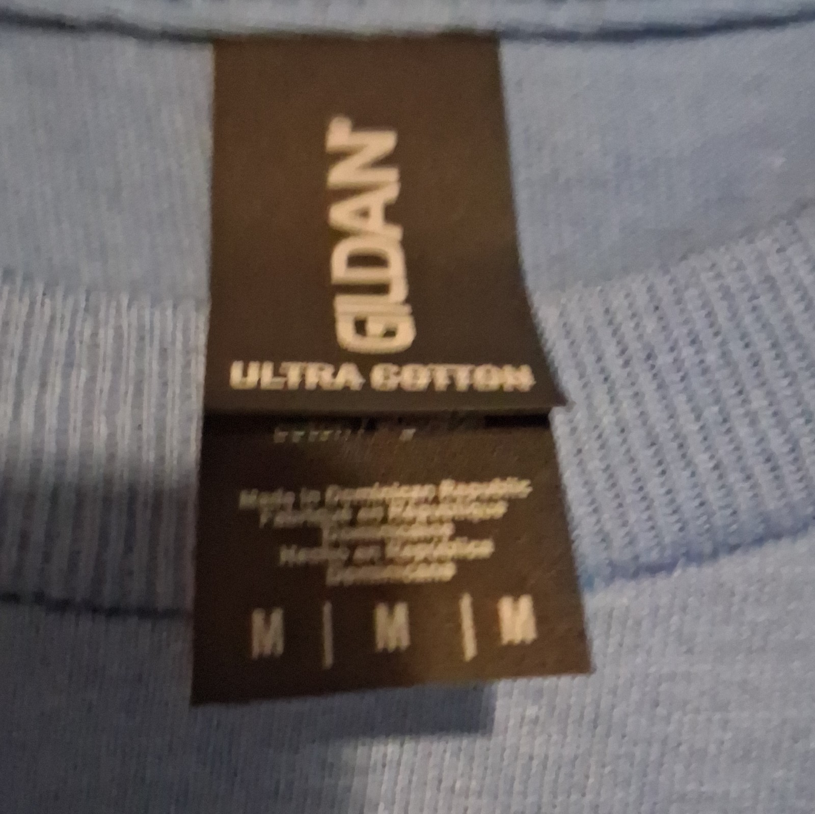 Gildan Ultra Cotton Men’s M Blue Short Sleeve “Save Democracy” Tee