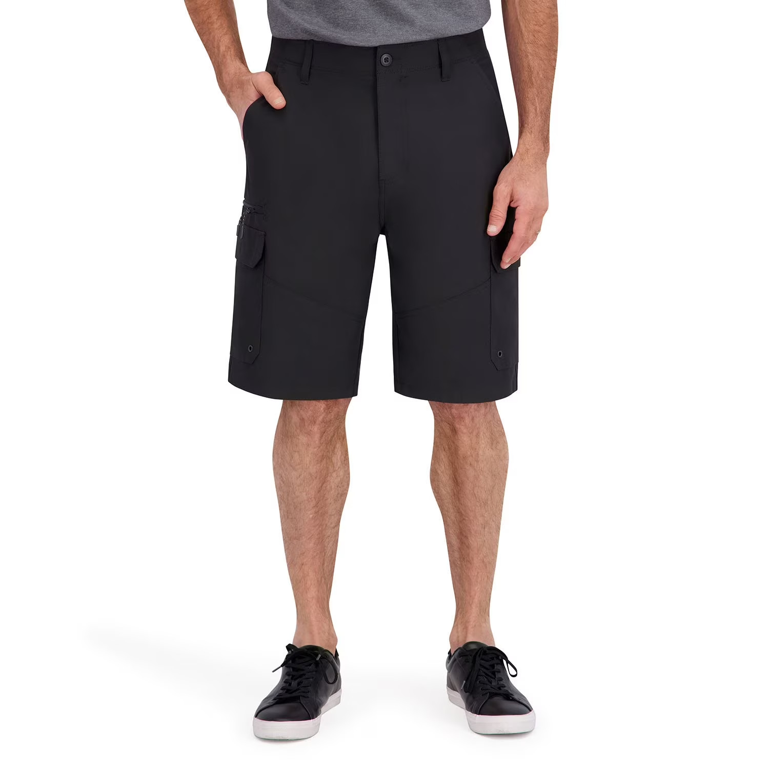 Iron Co. Men’s Stretch Hybrid Cargo Shorts Size 40 Black