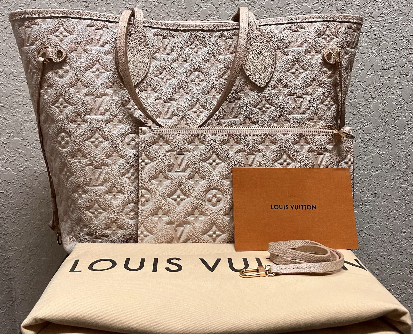 Louis Vuitton Neverfull Empreinte Stardust Limited Edition Tote Bag Full Set