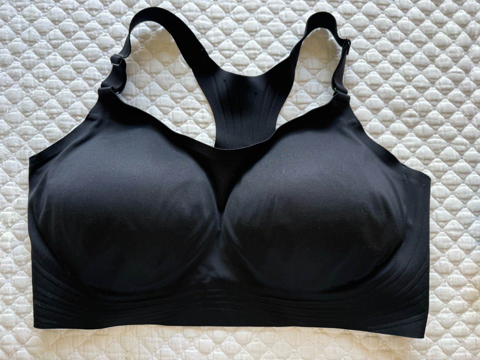2 All in Motion High Support Wireless Sports Bra XL Black Padded Racerback