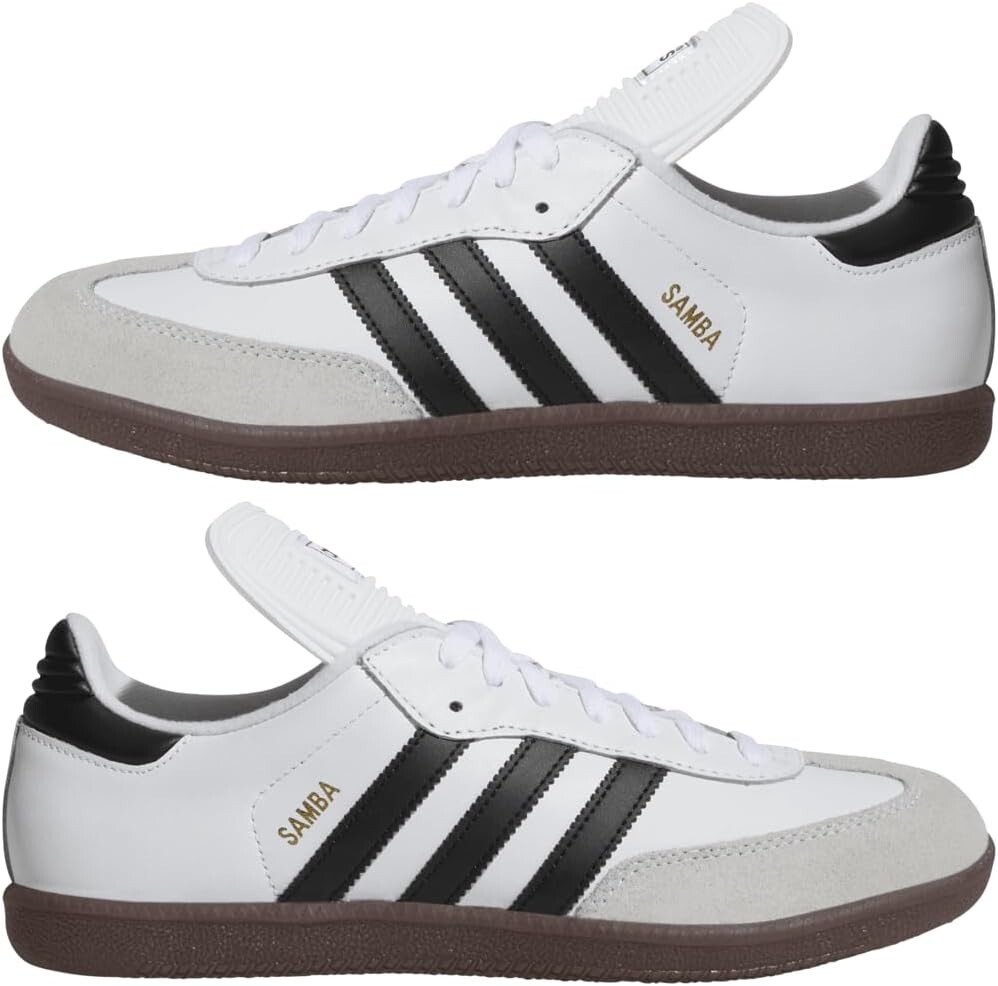 Men’s Adidas Samba Classic – White/Black/White – [772109] – Size 6.5 – 13
