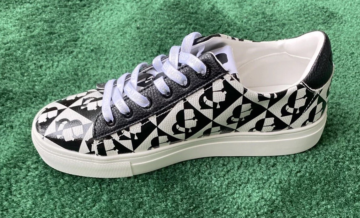 Karl Lagerfeld Paris Womens Size 7.5 Cate Diamont Screen Platform Sneakers