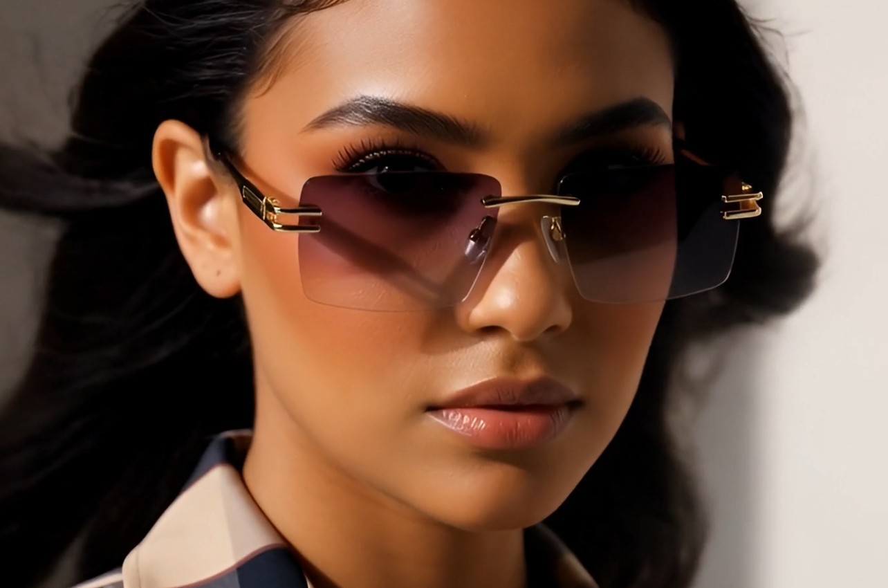 Dark Black Lens UV400 Protection Women Shades Sun Glasses 80’s 90’s Teacher Wear