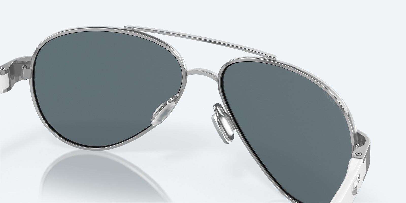 Costa Del Mar Loreto Palladium/Blue Mirror 580P Polarized Size M 56mm Sunglasses