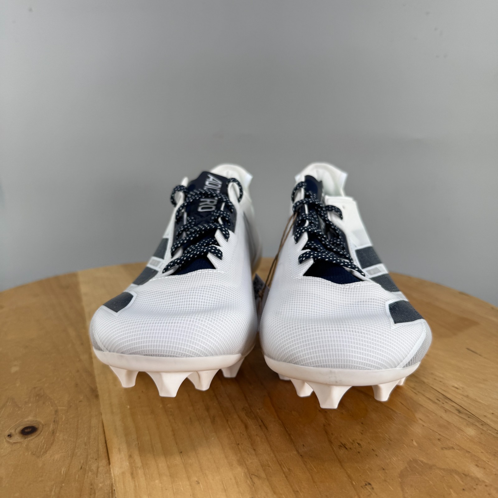 adidas Adizero Electric Mens Size 11 Football Cleats White Navy Blue NEW