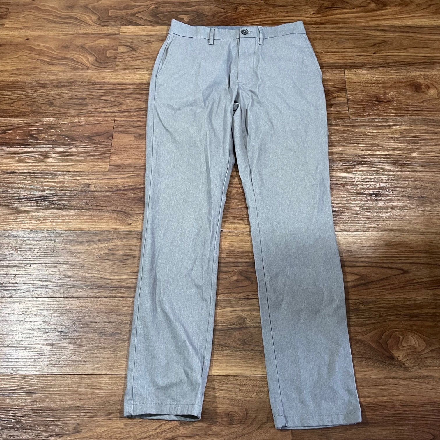 Old Navy Ultimate Slim Built In Flex Gray Chino Pants Cotton Blend Men’s 28×30