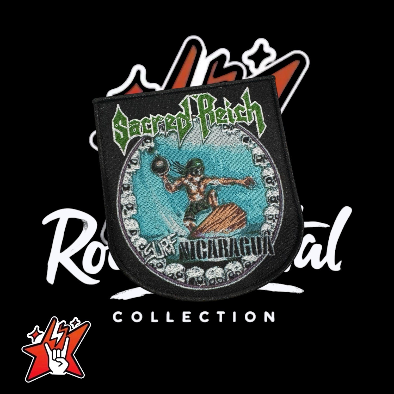 Sacred Reich Official Exclusiv Woven Patches Black Sabbath Judas Priest Slayer