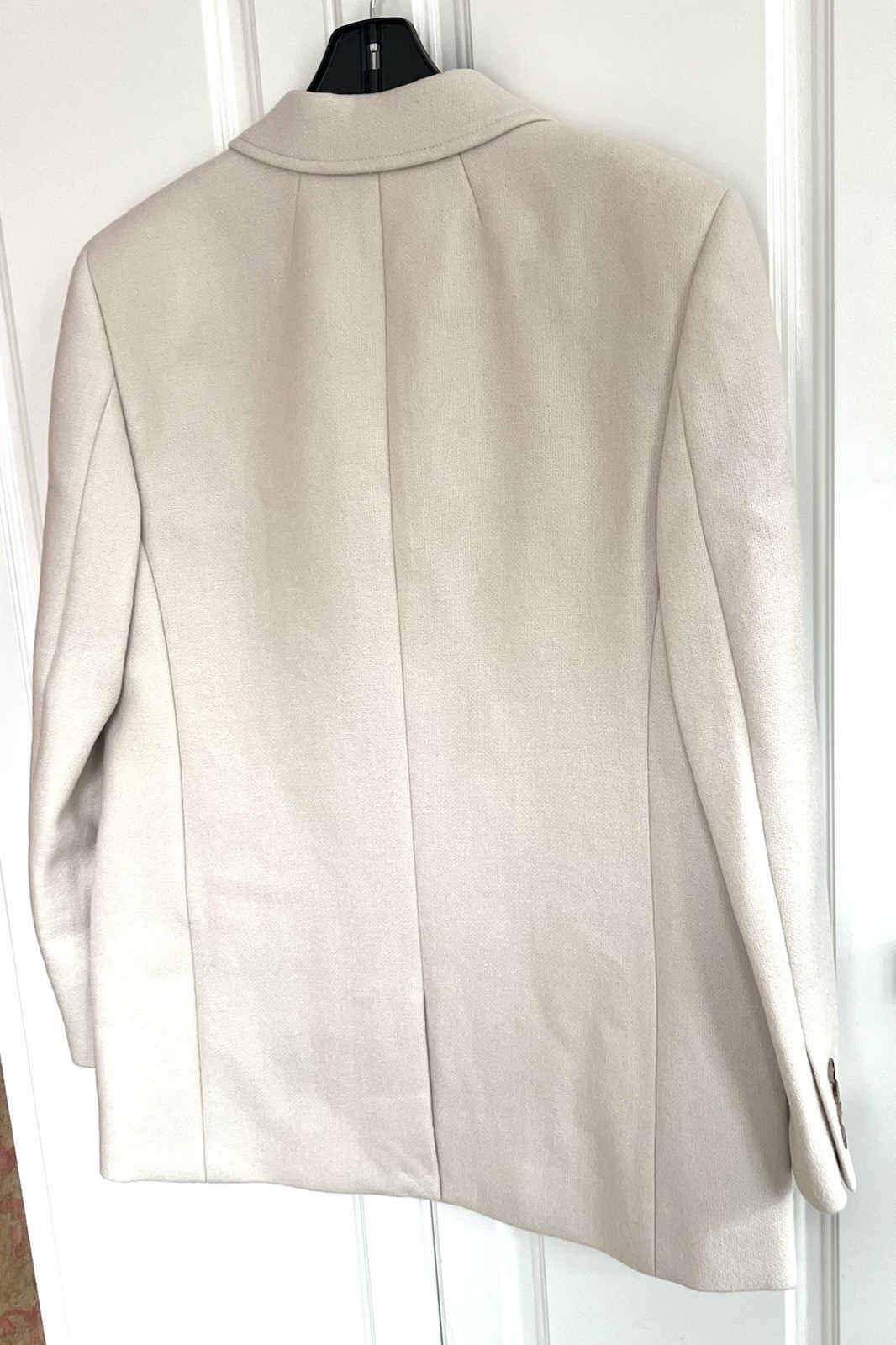 J Crew size 8 natural wool blend double breasted woman’s peacoat CF104
