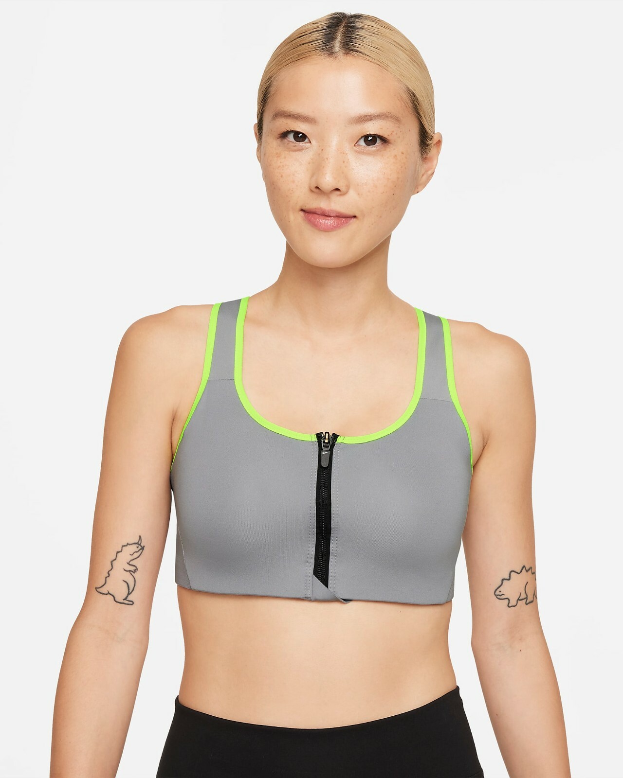 NWT$60 Nike Womens Shape Zip High Support Sports Bra S CN3718-073 NEW WITH TAGS