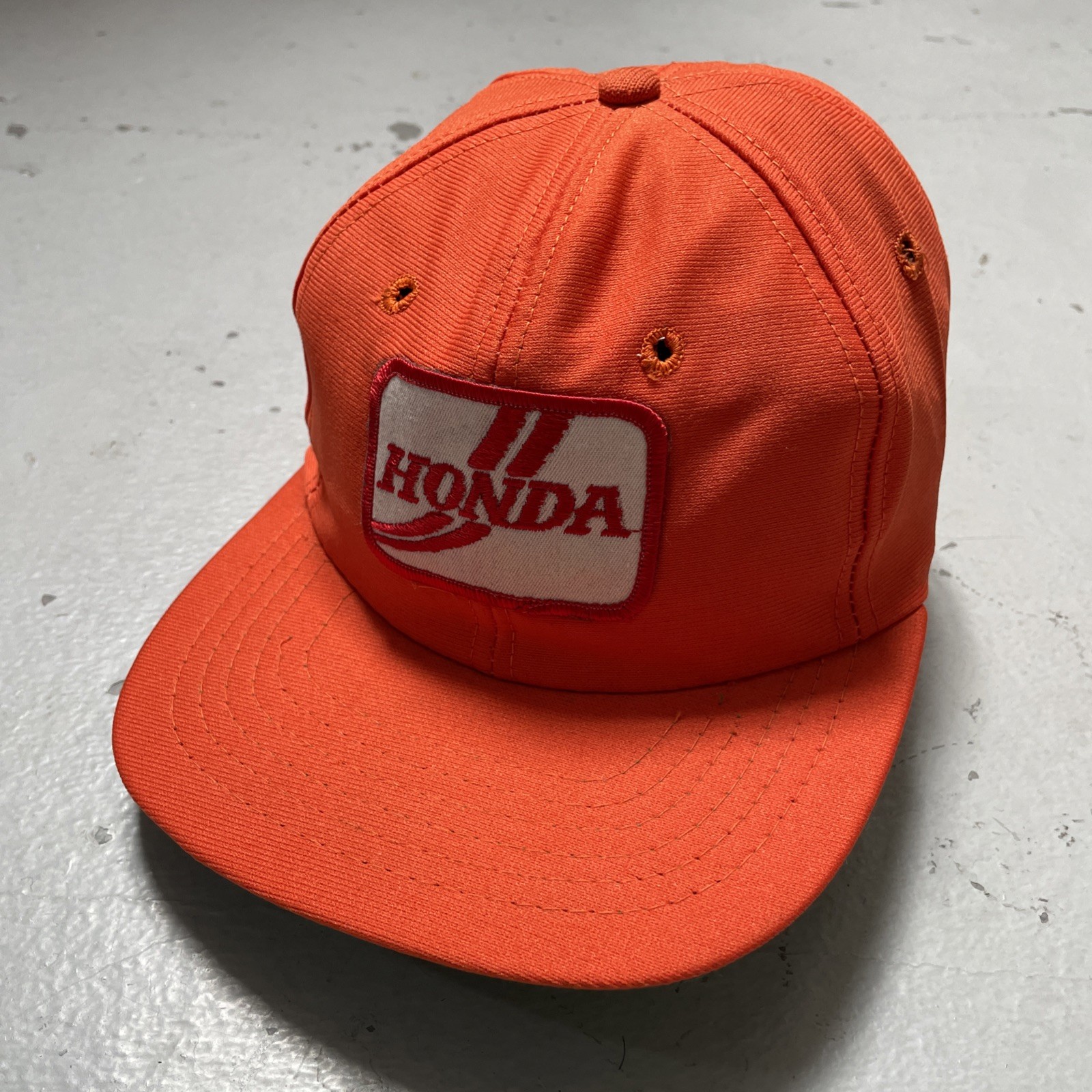 Vintage 1980s New Era Honda Car MotoX Bike Racking Flex Fit Cap M/L NOS NWOT