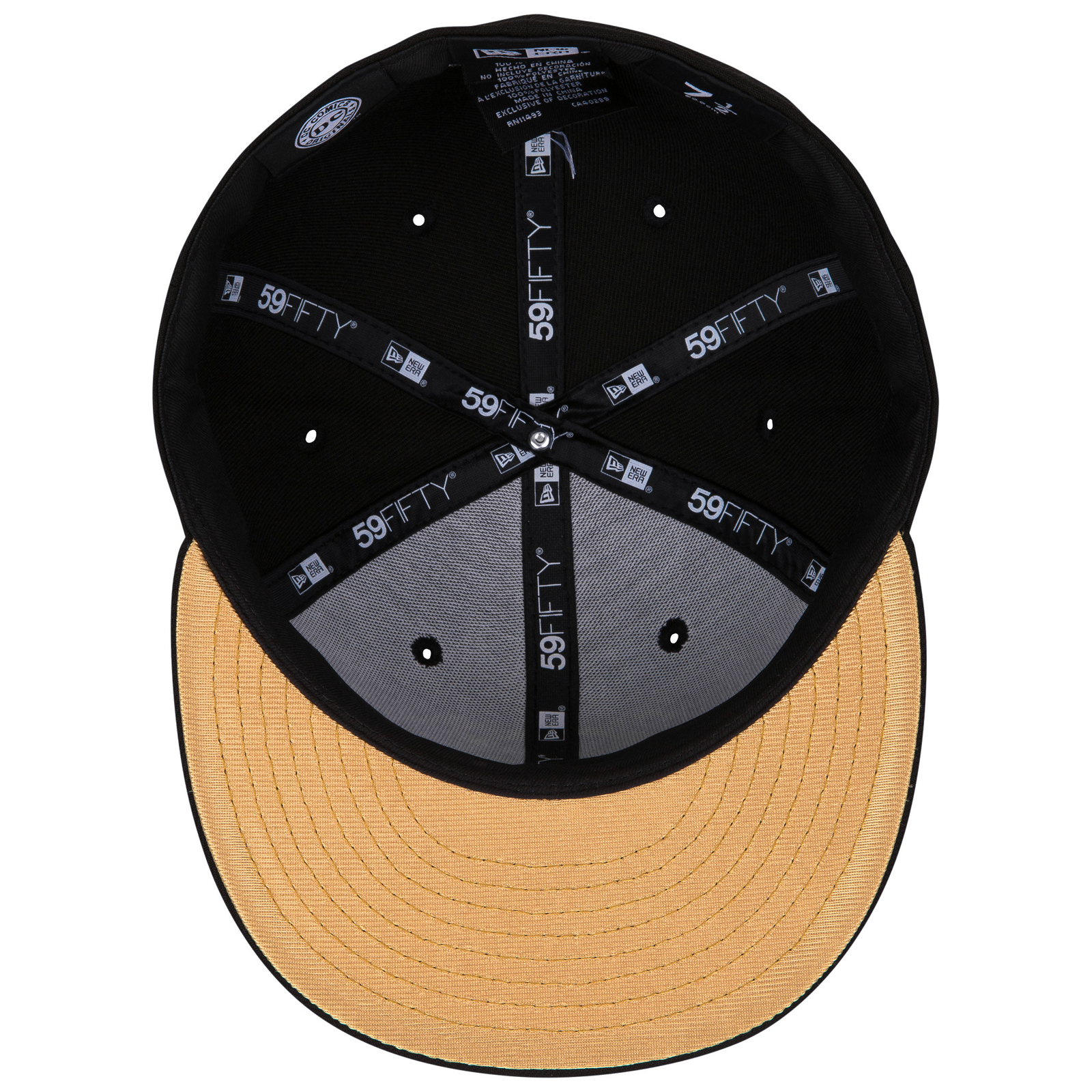 Superman Gold Logo Black Colorway New Era 59Fifty Fitted Hat Black