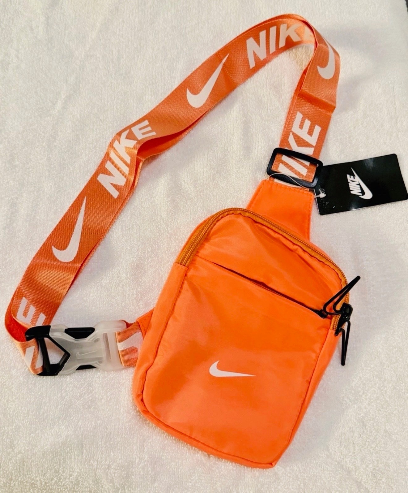 Nike Heritage Crossbody Bag Small Branded Strap & Padded Mesh Back,multi Colors.