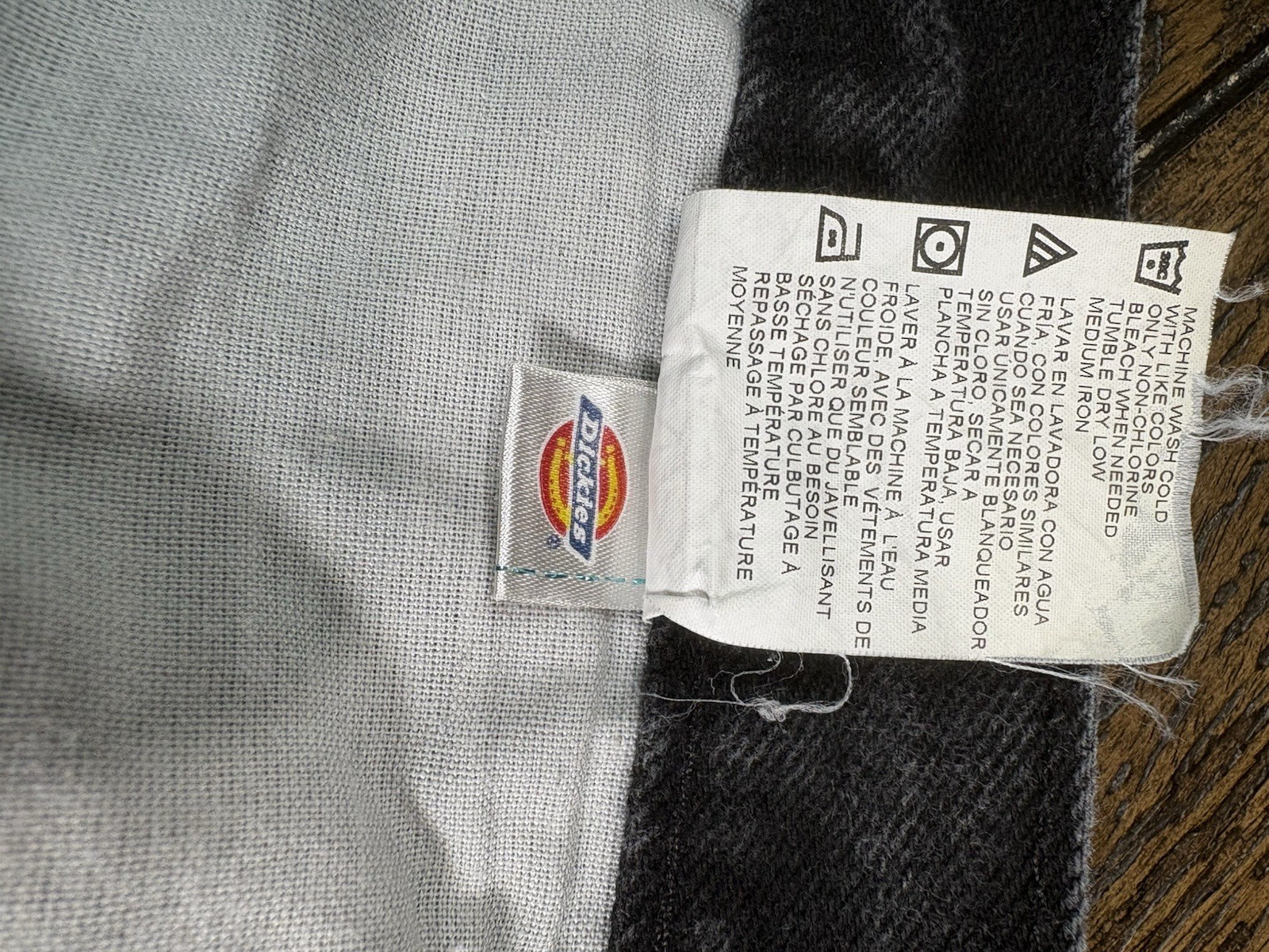 Dickies Men’s black Denim Jeans Dark Wash Relaxed Fit Straight heavy Sz 44×32