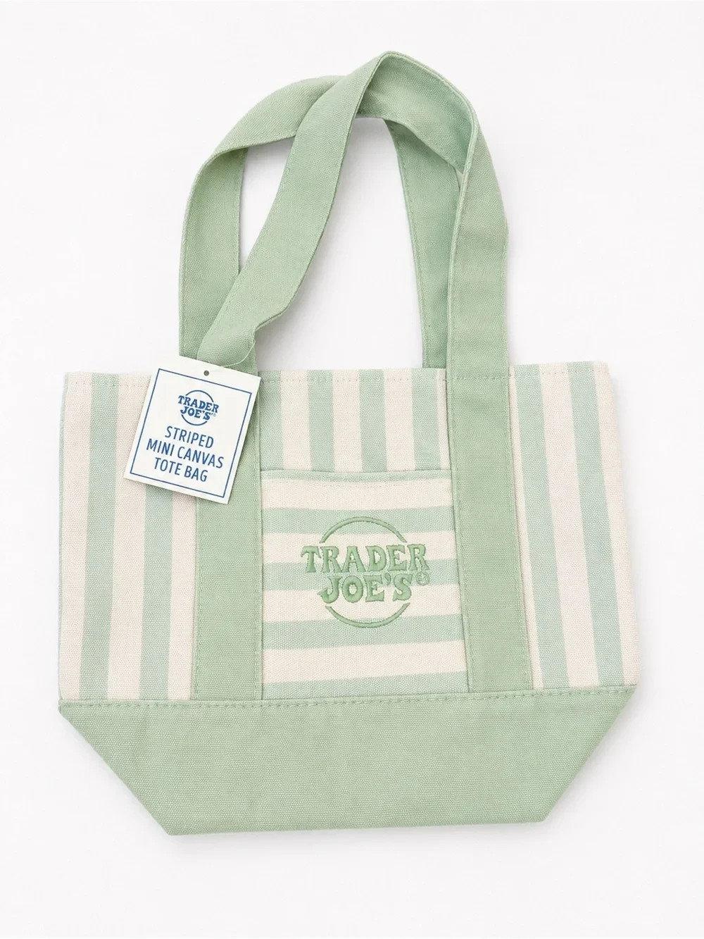 Trader Joes Mini Stripe Tote – Choose Your Color-NWT