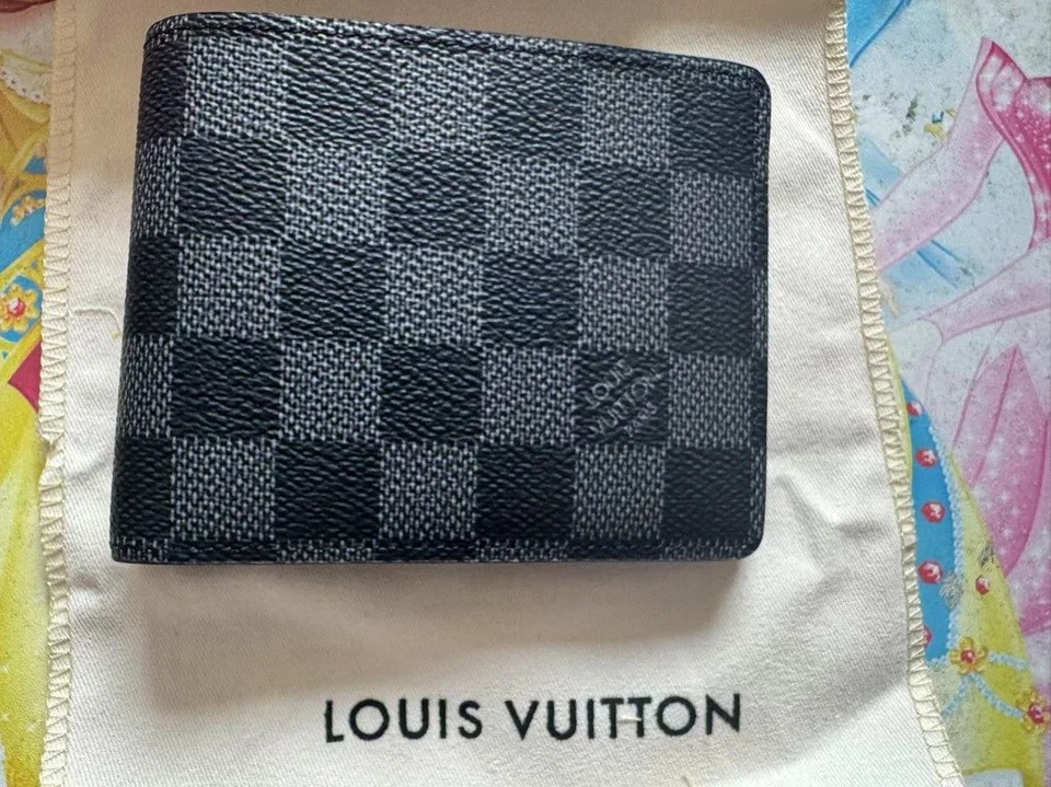 Louis Vuitton Damier Graphite Multiple Bifold Wallet USA Fast Delivery